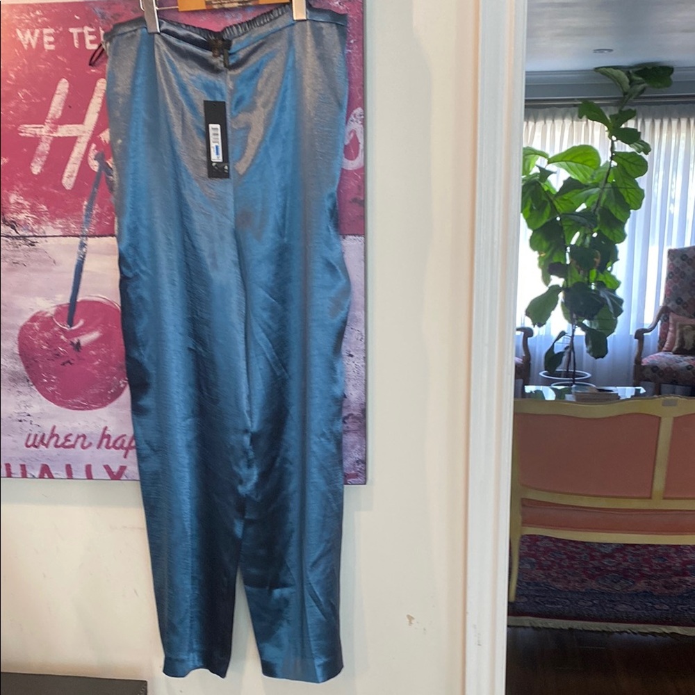 Elegant Blue Women's Pants